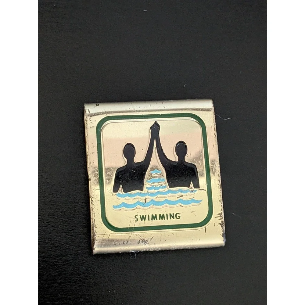 Vintage Boy Scout Belt Loop Swimming Award Metal Medal